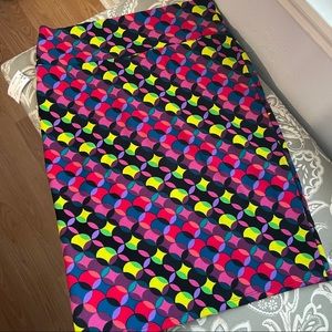 Colorful pencil skirt